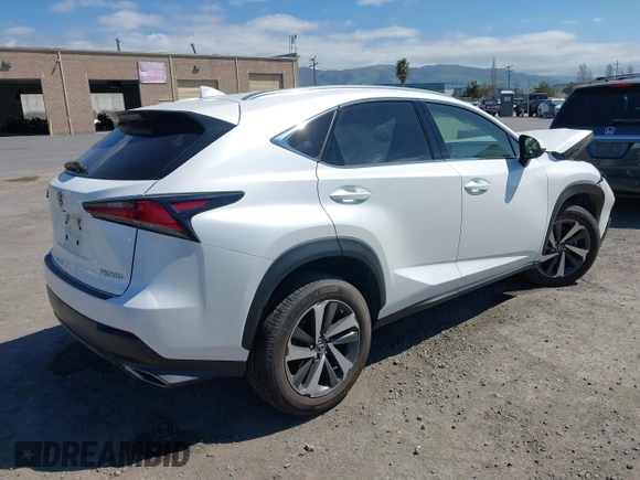 2021 Lexus NX with VIN JTJGARDZ8M5024318, listed as a IAAI auction lot 41859088 with 39,580 mi miles. Bid and sale history available at carsss.com. Image 4.