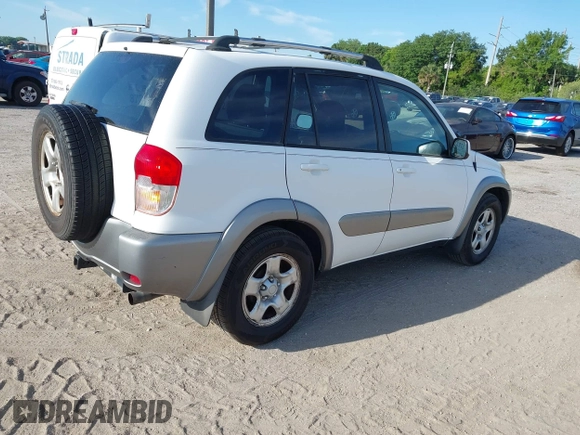 2003 Toyota RAV4 with VIN JTEGH20V730096109, listed as a IAAI auction lot 41903697 with 202,122 mi miles. Bid and sale history available at carsss.com. Image 4.