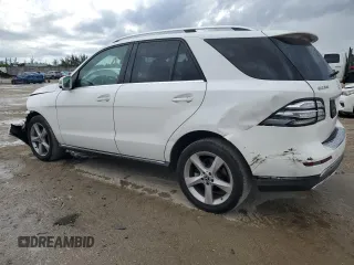 2017 Mercedes-Benz GLE 350 with VIN 4JGDA5JBXHA958446, listed as a Copart auction lot 61852755 with 157,812 mi miles and Salvage title. Bid and sale history available at DreamBid. Image 2.