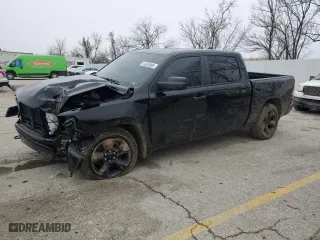 2024 Ram 1500 Tradesman with VIN 1C6SRFGT8RN142637, listed as a Copart auction lot 44655985 with 9,005 mi miles and Salvage Title. Bid and sale history available at carsss.com. Image 1.