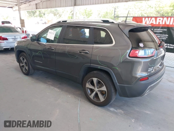 2019 Jeep Cherokee Limited with VIN 1C4PJMDX6KD303225, listed as a IAAI auction lot 42267721 with 70,857 mi miles and . Bid and sale history available at DreamBid. Image 3.