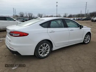 2020 Ford Fusion SE with VIN 3FA6P0HD3LR250467, listed as a Copart auction lot 43949205 with 50,592 mi miles and Salvage Title. Bid and sale history available at carsss.com. Image 3.