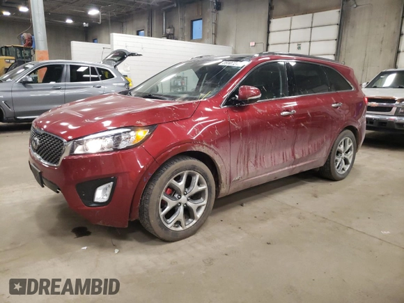 2018 Kia Sorento SX with VIN 5XYPKDA50JG418712, listed as a Copart auction lot 89107215 with 95,488 mi miles and Salvage Title. Bid and sale history available at carsss.com. Image 1.