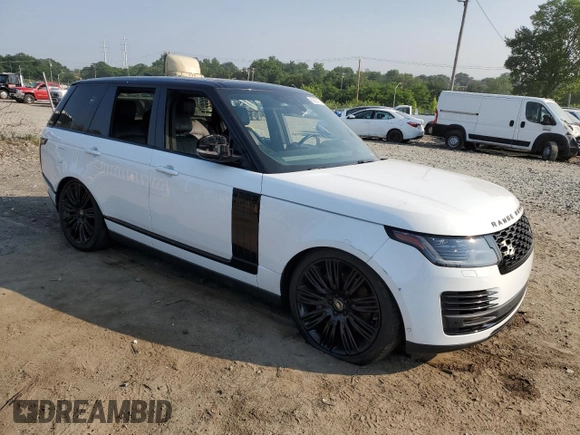 2020 Land Rover Range Rover P525 HSE with VIN SALGS2SEXLA578157, listed as a Copart auction lot 60803015 with 79,716 mi miles and Salvage title. Bid and sale history available at DreamBid. Image 4.