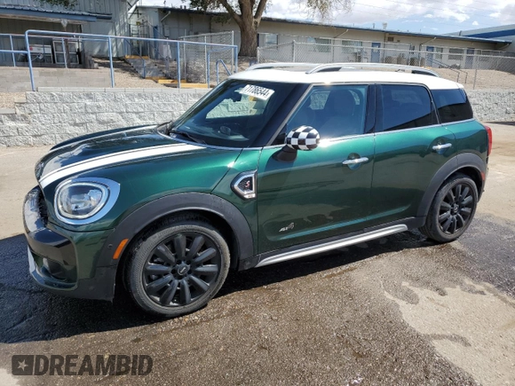 2019 MINI Countryman Cooper S with VIN WMZYT5C58K3E69954, listed as a Copart auction lot 71786544 with 59,971 mi miles and Salvage Title. Bid and sale history available at carsss.com. Image 1.