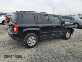 2017 Jeep Patriot Sport SE with VIN 1C4NJPBA2HD207821, listed as a Copart auction lot 44460655 with 53,791 mi miles and Salvage Title. Bid and sale history available at carsss.com. Image 3.