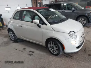 2013 FIAT 500 Pop with VIN 3C3CFFDR6DT668017, listed as a IAAI auction lot 41555663 with 69,512 mi miles. Bid and sale history available at carsss.com. Image 1.