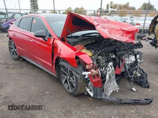 2021 Hyundai Sonata SEL Plus with VIN 5NPEJ4J20MH087577, listed as a IAAI auction lot 41090040 with Not Provided miles and . Bid and sale history available at DreamBid. Image 1.