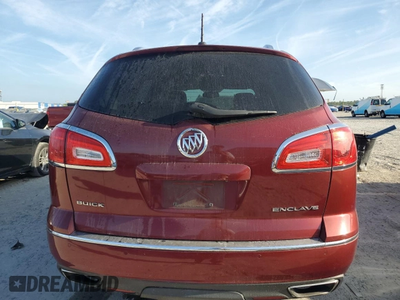 2017 Buick Enclave Leather with VIN 5GAKRBKDXHJ264392, listed as a Copart auction lot 51998025 with 181,689 mi miles and Salvage Title. Bid and sale history available at DreamBid. Image 6.
