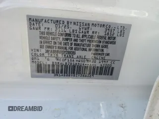 2025 Nissan Sentra S with VIN 3N1AB8BV8SY288089, listed as a Copart auction lot 52110395 with 242 mi miles and Salvage Title. Bid and sale history available at DreamBid. Image 12.