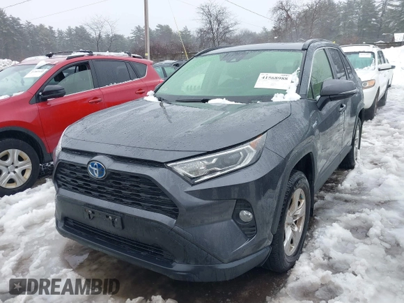 2021 Toyota RAV4 Hybrid XLE with VIN JTMRWRFVXMD127527, listed as a IAAI auction lot 41568988 with 66,358 mi miles. Bid and sale history available at carsss.com. Image 6.