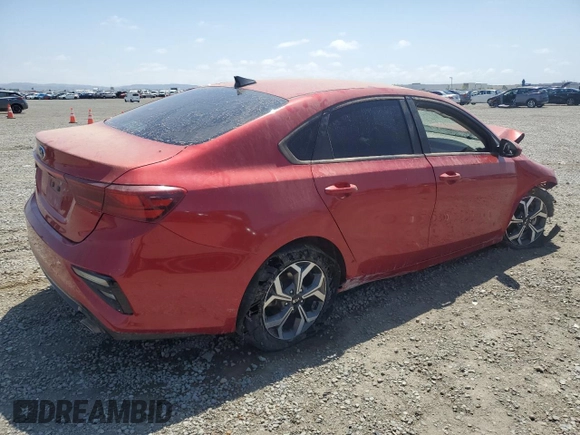 2021 Kia Forte LXS with VIN 3KPF24AD1ME387104, listed as a Copart auction lot 55461895 with 89,496 mi miles and Salvage title. Bid and sale history available at DreamBid. Image 3.
