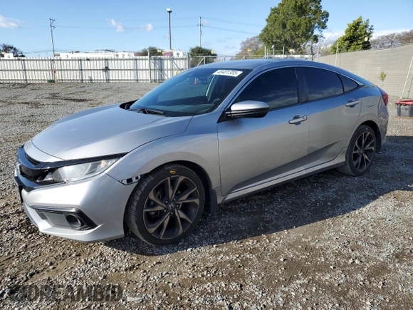 2020 Honda Civic Sedan Sport with VIN 19XFC2F85LE209319, listed as a Copart auction lot 48481385 with 58,457 mi miles and Salvage Title. Bid and sale history available at carsss.com. Image 1.