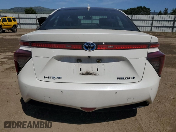2019 Toyota Mirai with VIN JTDBVRBD3KA007004, listed as a Copart auction lot 52381245 with 53,786 mi miles and Salvage Title. Bid and sale history available at carsss.com. Image 6.