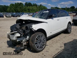 2020 Land Rover Range Rover Autobiography with VIN SALGV5SEXLA586171, listed as a Copart auction lot 63666924 with 0 mi miles and Salvage Title. Bid and sale history available at carsss.com. Image 1.