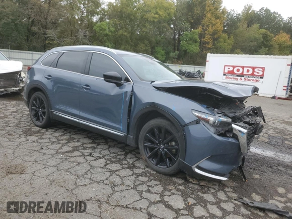2022 Mazda CX-9 Grand Touring with VIN JM3TCBDY1N0611265, listed as a Copart auction lot 75886224 with 58,355 mi miles and Salvage Title. Bid and sale history available at carsss.com. Image 4.