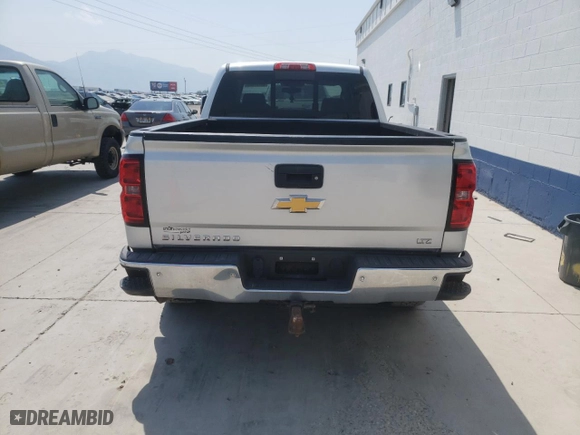 2015 Chevrolet Silverado 1500 LTZ with VIN 3GCUKSEJ6FG462642, listed as a Copart auction lot 63087944 with 0 mi miles and Salvage Title. Bid and sale history available at carsss.com. Image 6.