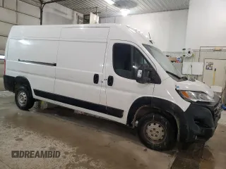 2024 Ram ProMaster Cargo Tradesman with VIN 3C6LRVDG9RE107924, listed as a Copart auction lot 44277135 with Not Provided miles and Salvage Title. Bid and sale history available at DreamBid. Image 4.