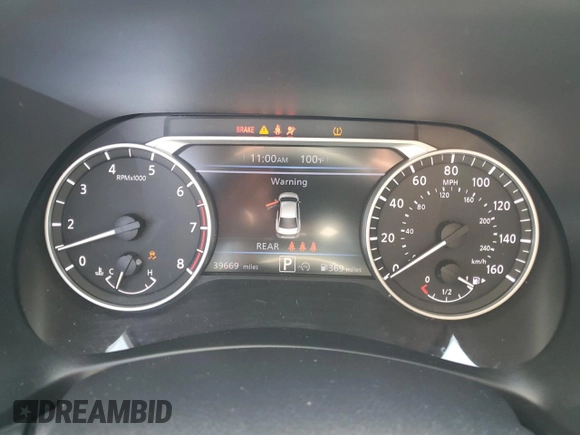 2024 Nissan Sentra SV with VIN 3N1AB8CV1RY254486, listed as a Copart auction lot 56535075 with 39,669 mi miles and Salvage Title. Bid and sale history available at DreamBid. Image 9.