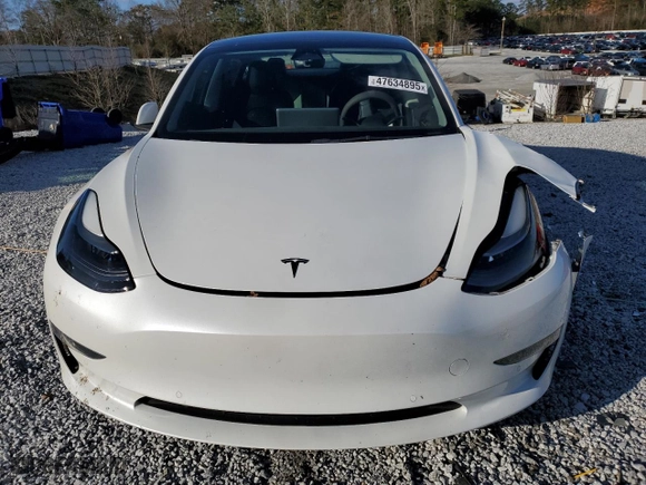 2022 Tesla Model 3 Performance with VIN 5YJ3E1ECXNF254735, listed as a Copart auction lot 47634895 with 50,486 mi miles and Salvage Title. Bid and sale history available at carsss.com. Image 5.