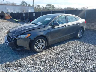 2018 Ford Fusion SE with VIN 3FA6P0HD9JR135398, listed as a IAAI auction lot 41315846 with 96,798 mi miles. Bid and sale history available at carsss.com. Image 2.