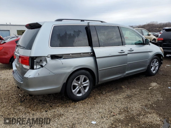 2008 Honda Odyssey Touring with VIN 5FNRL38908B017736, listed as a Copart auction lot 50796595 with 195,069 mi miles and Salvage Title. Bid and sale history available at carsss.com. Image 3.