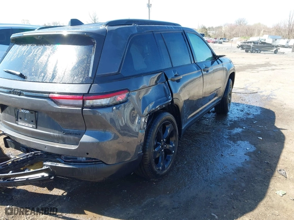 2025 Jeep Grand Cherokee Limited with VIN 1C4RJHBG3SC276185, listed as a IAAI auction lot 41881507 with 4,908 mi miles. Bid and sale history available at carsss.com. Image 13.