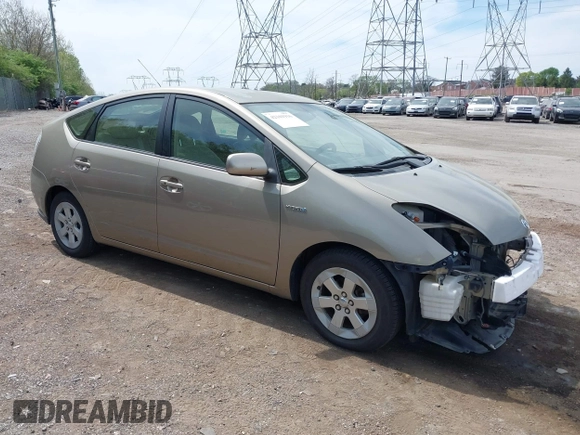 2007 Toyota Prius with VIN JTDKB20U277550383, listed as a IAAI auction lot 42101916 with 186,708 mi miles. Bid and sale history available at carsss.com. Image 1.