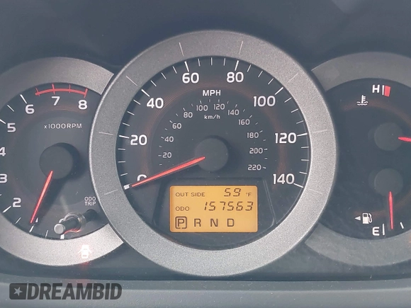 2008 Toyota RAV4 with VIN JTMBD33V586068504, listed as a IAAI auction lot 41815897 with 157,563 mi miles. Bid and sale history available at carsss.com. Image 7.