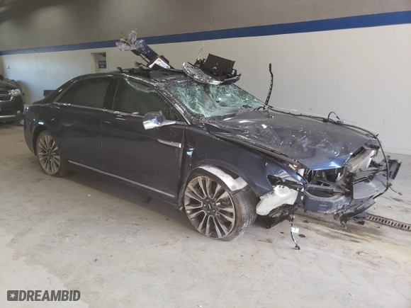 2017 Lincoln Continental Select with VIN 1LN6L9SP0H5617408, listed as a Copart auction lot 75328034 with 0 mi miles and Salvage Title. Bid and sale history available at carsss.com. Image 4.