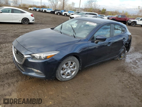 2018 Mazda 3 Sport with VIN JM1BN1K79J1170038, listed as a Copart auction lot 79281474 with 105,825 mi miles and Salvage Title. Bid and sale history available at carsss.com. Image 1.
