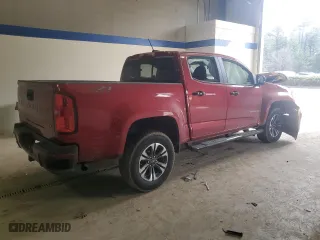 2021 Chevrolet Colorado 4WD Z71 with VIN 1GCGTDEN5M1227587, listed as a Copart auction lot 47032485 with 52,821 mi miles and Salvage Title. Bid and sale history available at carsss.com. Image 3.