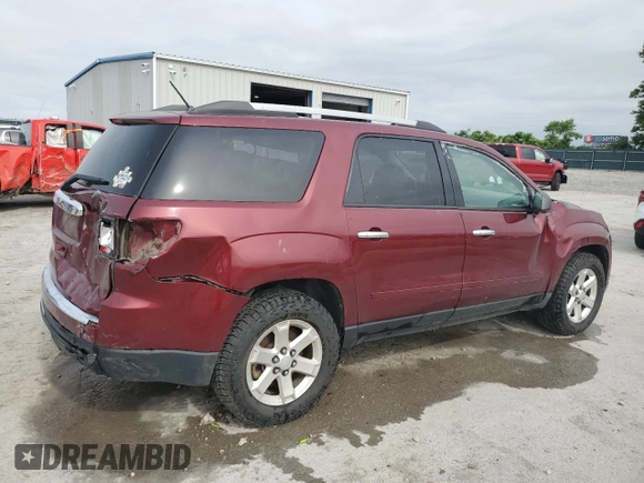 2015 GMC Acadia SLE with VIN 1GKKRNED3FJ223065, listed as a Copart auction lot 57797365 with 195,328 mi miles and Salvage title. Bid and sale history available at DreamBid. Image 3.