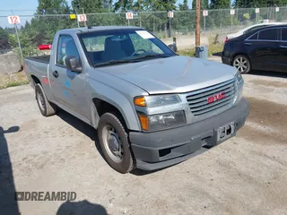 2011 GMC Canyon Work Truck with VIN 1GTC5LF90B8106541, listed as a IAAI auction lot 42757164 with 150,941 mi miles and . Bid and sale history available at DreamBid. Image 1.