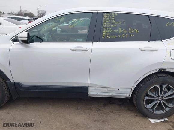 2022 Honda CR-V EX-L with VIN 7FARW1H87NE014142, listed as a IAAI auction lot 41579387 with 22,355 mi miles. Bid and sale history available at carsss.com. Image 15.