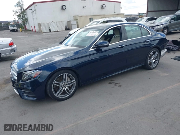 2018 Mercedes-Benz E-Class E 300 with VIN WDDZF4JB4JA374948, listed as a IAAI auction lot 41513301 with 57,579 mi miles. Bid and sale history available at carsss.com. Image 2.