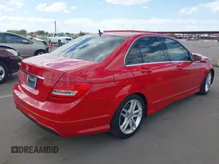 2013 Mercedes-Benz C-Class C 250 Sport with VIN WDDGF4HB0DA807120, listed as a IAAI auction lot 42041982 with 132,810 mi miles. Bid and sale history available at carsss.com. Image 4.