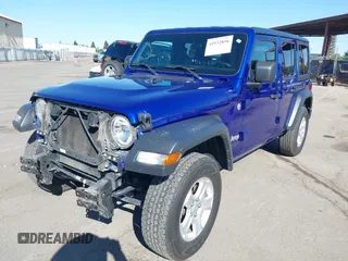 2018 Jeep Wrangler Unlimited Sport z VIN 1C4HJXDGXJW189321, wystawiony jako IAAI lot #42532856 z przebiegiem 46 559 mil mil oraz . Historia ofert i sprzedaży dostępna na DreamBid. Obrazek 2.