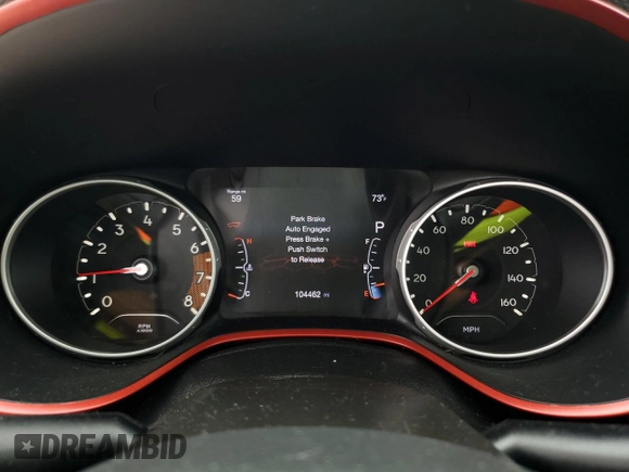 2020 Jeep Compass Trailhawk z VIN 3C4NJDDB1LT122251, wystawiony jako Copart lot #55255875 z przebiegiem 104 462 mil mil oraz Szkoda całkowita • Salvage title. Historia ofert i sprzedaży dostępna na DreamBid. Obrazek 9.