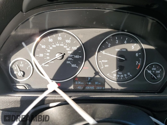 2016 BMW 3 Series 320i xDrive with VIN WBA8A3C52GK551230, listed as a Copart auction lot 44982775 with 106,166 mi miles and Salvage Title. Bid and sale history available at DreamBid. Image 9.