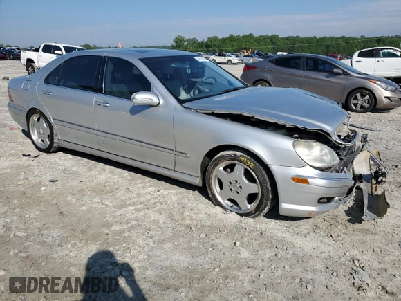 2002 Mercedes-Benz S 430 z VIN WDBNG70J02A289508, wystawiony jako Copart lot #56214015 z przebiegiem 124 719 mil mil oraz Szkoda całkowita • Salvage title. Historia ofert i sprzedaży dostępna na DreamBid. Obrazek 4.