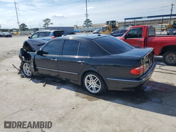 2001 Mercedes-Benz E-Class AWD with VIN WDBJF82J21X056553, listed as a Copart auction lot 73046694 with 0 mi miles and Salvage Title. Bid and sale history available at carsss.com. Image 2.