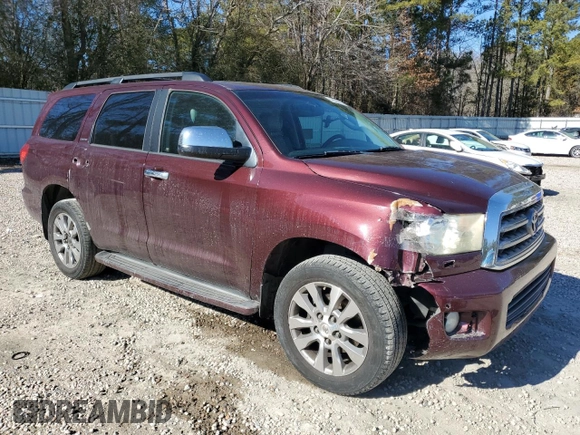2010 Toyota Sequoia Ltd with VIN 5TDJW5G12AS033255, listed as a Copart auction lot 42588015 with 188,084 mi miles and Salvage Title. Bid and sale history available at carsss.com. Image 4.