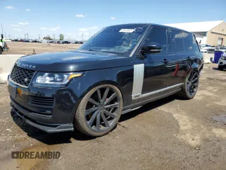 2017 Land Rover Range Rover HSE z VIN SALGS2FV9HA375004, wystawiony jako Copart lot #56413895 z przebiegiem 93 791 mil mil oraz Czysty tytuł • Clean title. Historia ofert i sprzedaży dostępna na DreamBid. Obrazek 1.