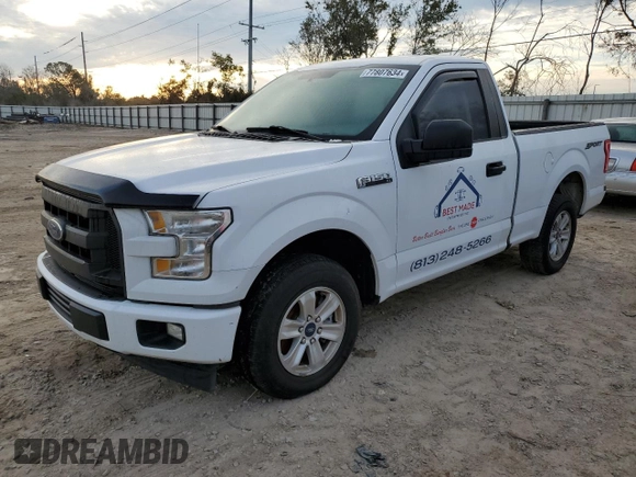 2017 Ford F-150 XL with VIN 1FTMF1C86HKD51728, listed as a Copart auction lot 77807634 with Not Provided miles and Salvage Title. Bid and sale history available at carsss.com. Image 1.