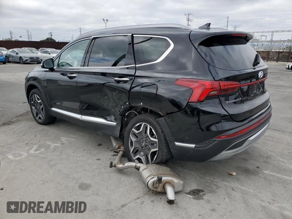 2023 Hyundai Santa Fe Limited z VIN KM8S7DA25PU069566, wystawiony jako Copart lot #55275305 z przebiegiem 15 468 mil mil oraz Szkoda całkowita • Salvage title. Historia ofert i sprzedaży dostępna na DreamBid. Obrazek 2.
