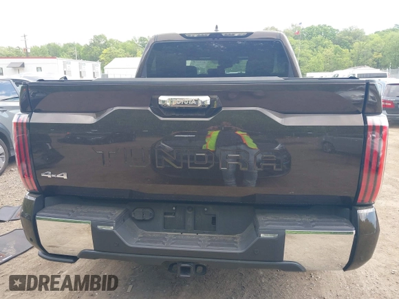 2024 Toyota Tundra 1794 Edition with VIN 5TFMA5DB5RX145336, listed as a IAAI auction lot 42203766 with 16,781 mi miles and . Bid and sale history available at DreamBid. Image 16.
