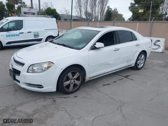 2012 Chevrolet Malibu LT w/2LT with VIN 1G1ZD5E00CF342754, listed as a IAAI auction lot 41911857 with 146,440 mi miles. Bid and sale history available at carsss.com. Image 2.