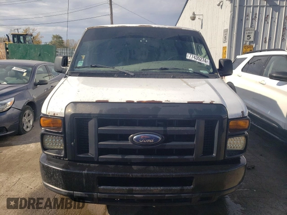 2008 Ford Econoline Cargo Commercial with VIN 1FTNE24L38DB49627, listed as a Copart auction lot 77435274 with 227,954 mi miles and Salvage Title. Bid and sale history available at DreamBid. Image 5.