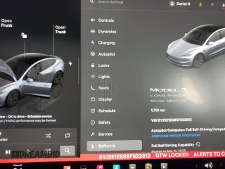 2025 Tesla Model 3 Long Range z VIN 5YJ3E1EB8SF922812, wystawiony jako Copart lot #48794645 z przebiegiem 1 731 mil mil oraz Szkoda całkowita • Salvage title. Historia ofert i sprzedaży dostępna na DreamBid. Obrazek 9.